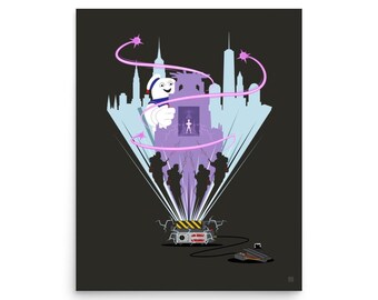 Ghostbusters Alternative Poster – Supernatural Comedy Movie Art Print