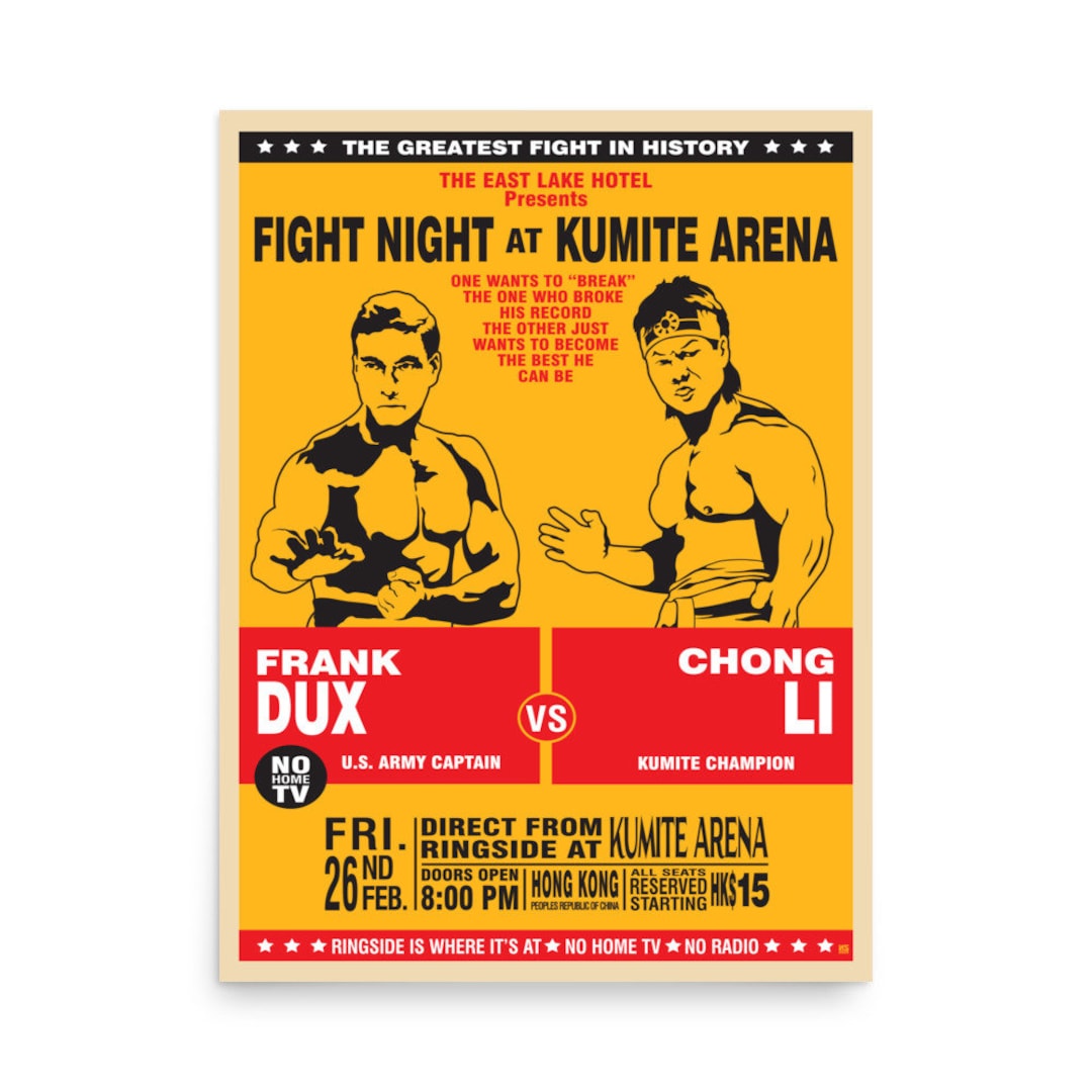 Bloodsport Parody Fight Poster- Retro Movie Art Print - Etsy, image size:1080x1080
