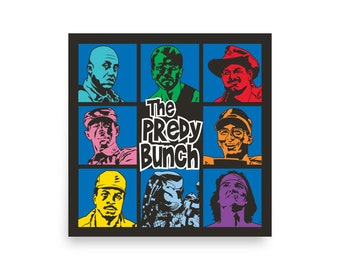 The Predator Pop Culture Movie Art Print: The Predy Bunch Parody Poster