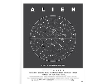 Alien Alternative Poster – Sci-Fi Horror Movie Art Print