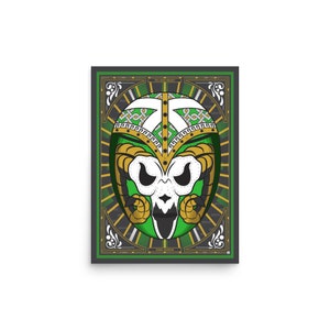 Will Ospreay Lucha Libre Mask Art Print: Wrestling Poster