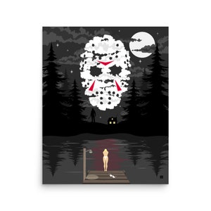 Friday the 13th Part 3 Alternative Poster – Jason Slasher Horror Movie Art Print
