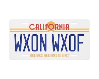 The Karate Kid Vanity License Plate: Cult Movie Art- Retro Film Decor