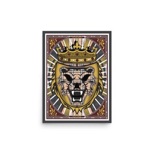 MJF Lucha Libre Mask Art Print: Wrestling Poster