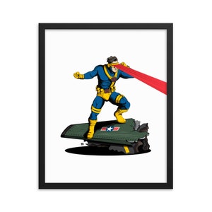 Framed Art Print – Cyclops- One-of-One Comic Book Illustration