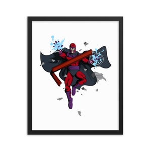Magneto X-Men Framed Art Print – One-of-One Comic Book Illustration