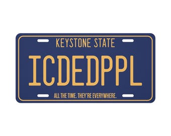 The Sixth Sense Vanity License Plate: Cult Movie Art- Retro Film Decor