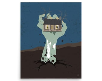 Evil Dead Alternative Poster – Cult Classic Horror Movie Art Print