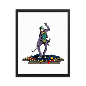 The Joker Framed Art Print – One-of-One Comic Book Illustration