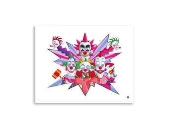 Killer Klowns from Outer Space Pop Art Print: Cult Classic Movie Poster