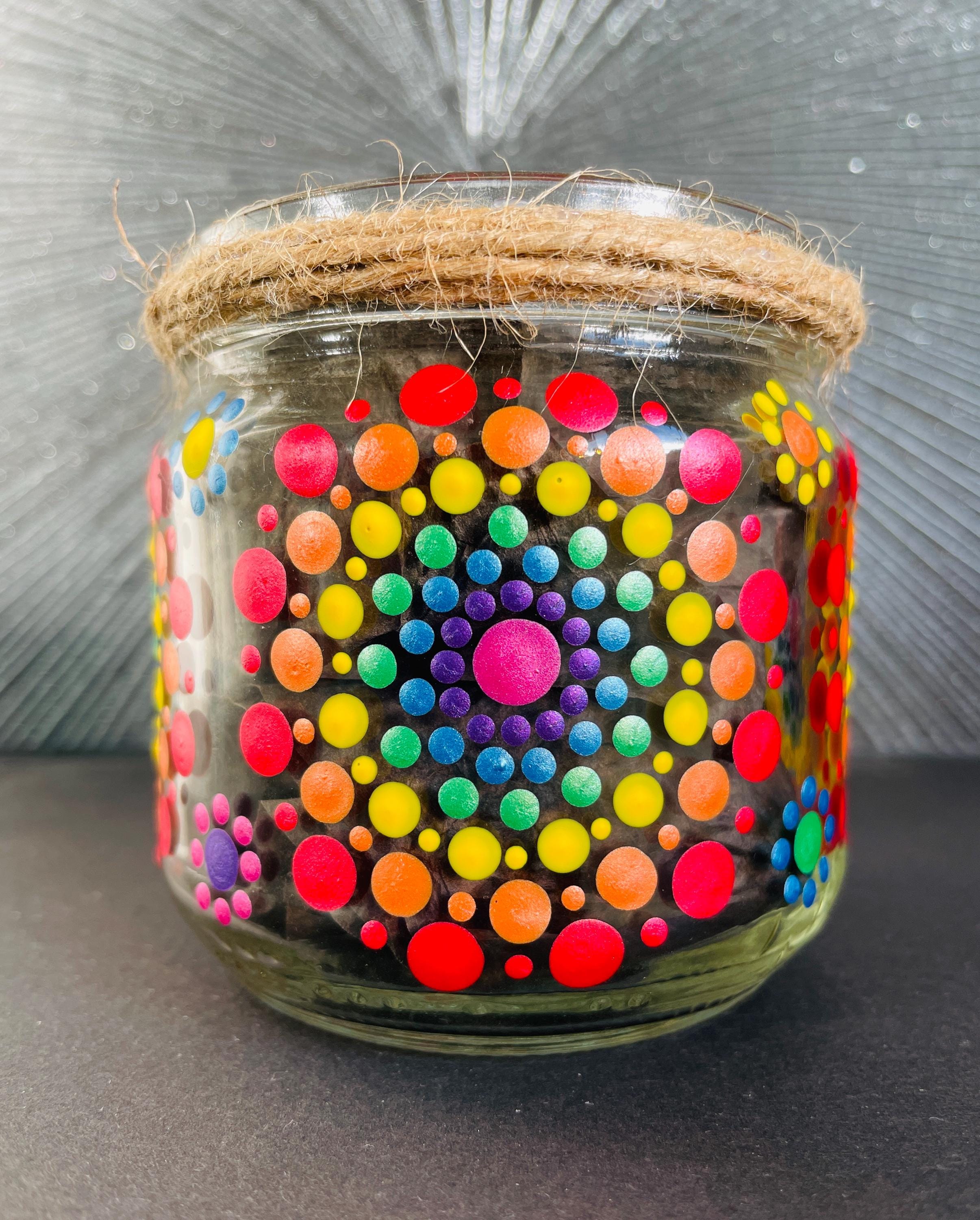 Painted Glass Jars UK