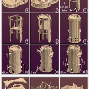 Lord of the Rings Sauron Tower Dice Tower Digital Plans - Dungeons and Dragons RPG Laser Cut File for Tabletop Gaming image 10