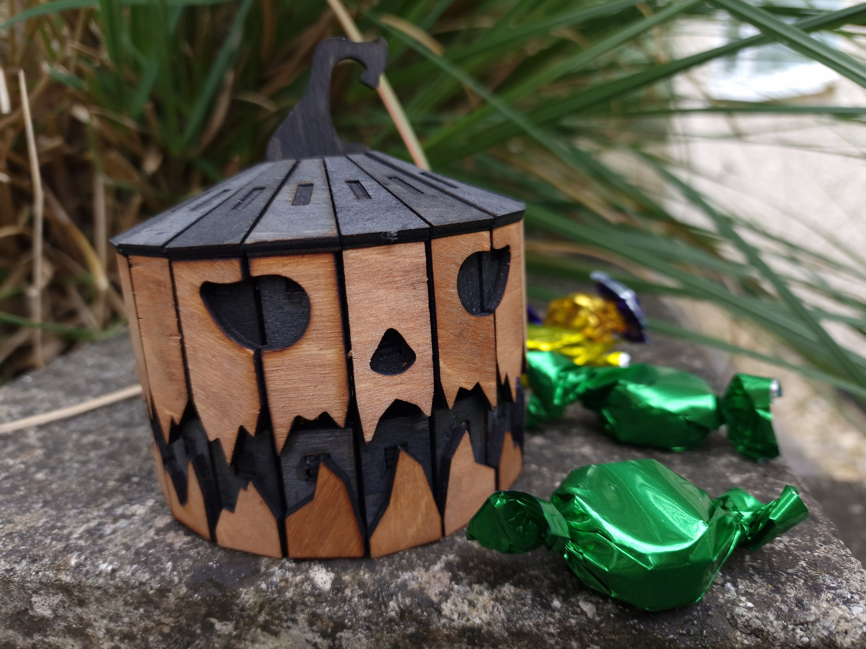 Laser Cutting Halloween Pumpkin Box Digital Plans Spooky Box Design Etsy