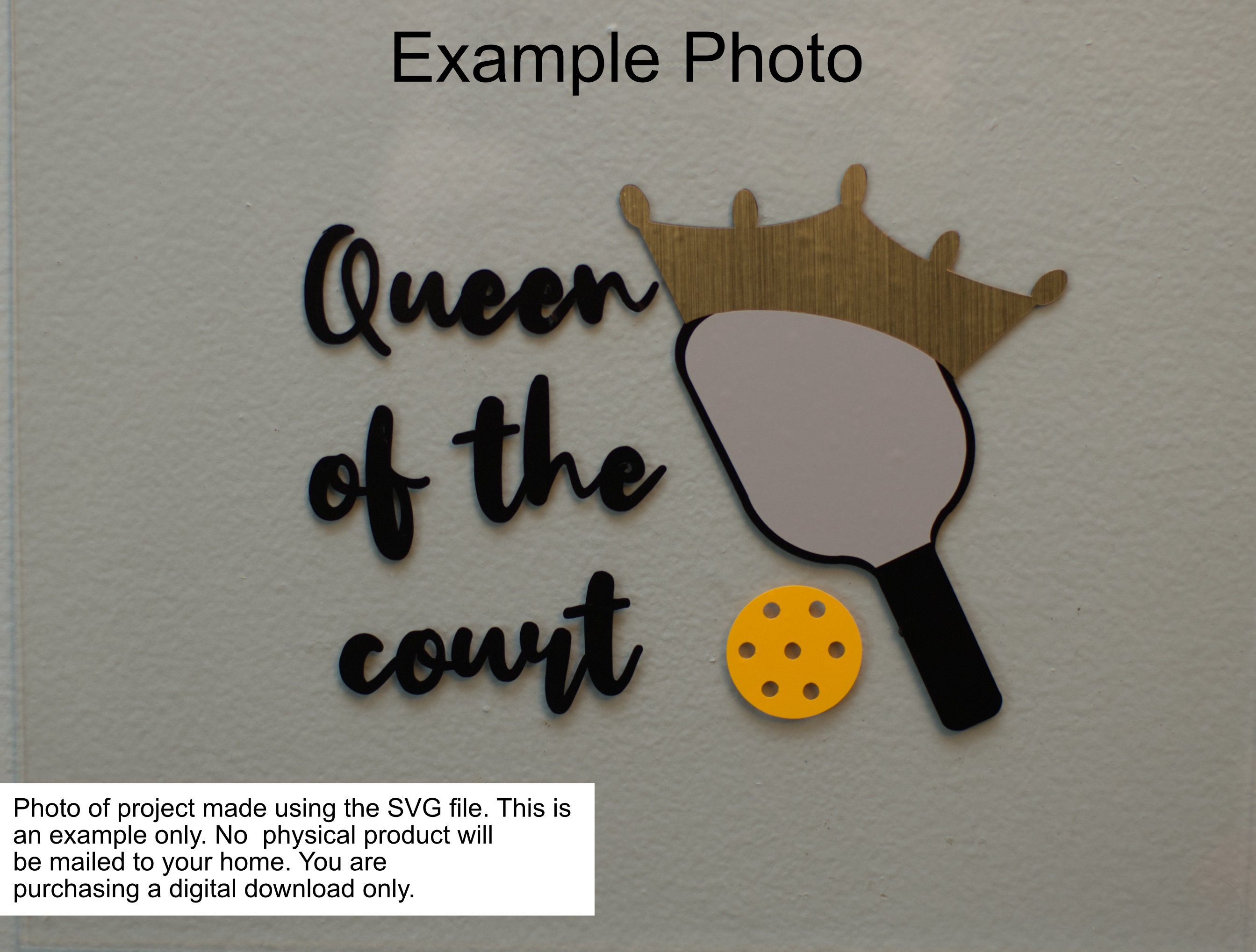 Queen of the Court SVG Etsy
