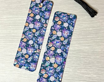 Ghost Type Pocket Monster rainbow sparkle bookmark - choose with or without tassel