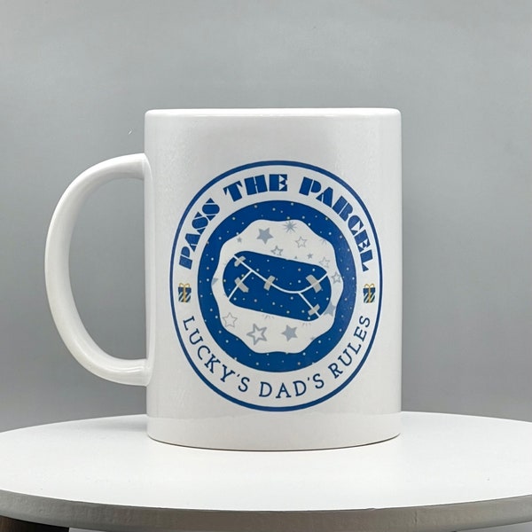 Pass The Parcel - Lucky's Dad's Rules 15oz Mug - drink coffee tea cup