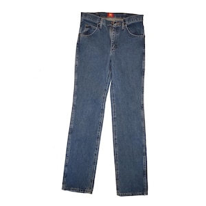Vintage 90&#39;s Wrangler Cowboy Cut Jeans / Size: 30W 34L / Slim Straight Jeans / Original cowboy cut wranglers