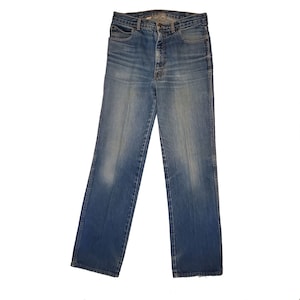Vintage 80&#39;s Calvin Klein Straight Leg Jeans / Men&#39;s 33W / Medium Wash w/ fading / Made in USA