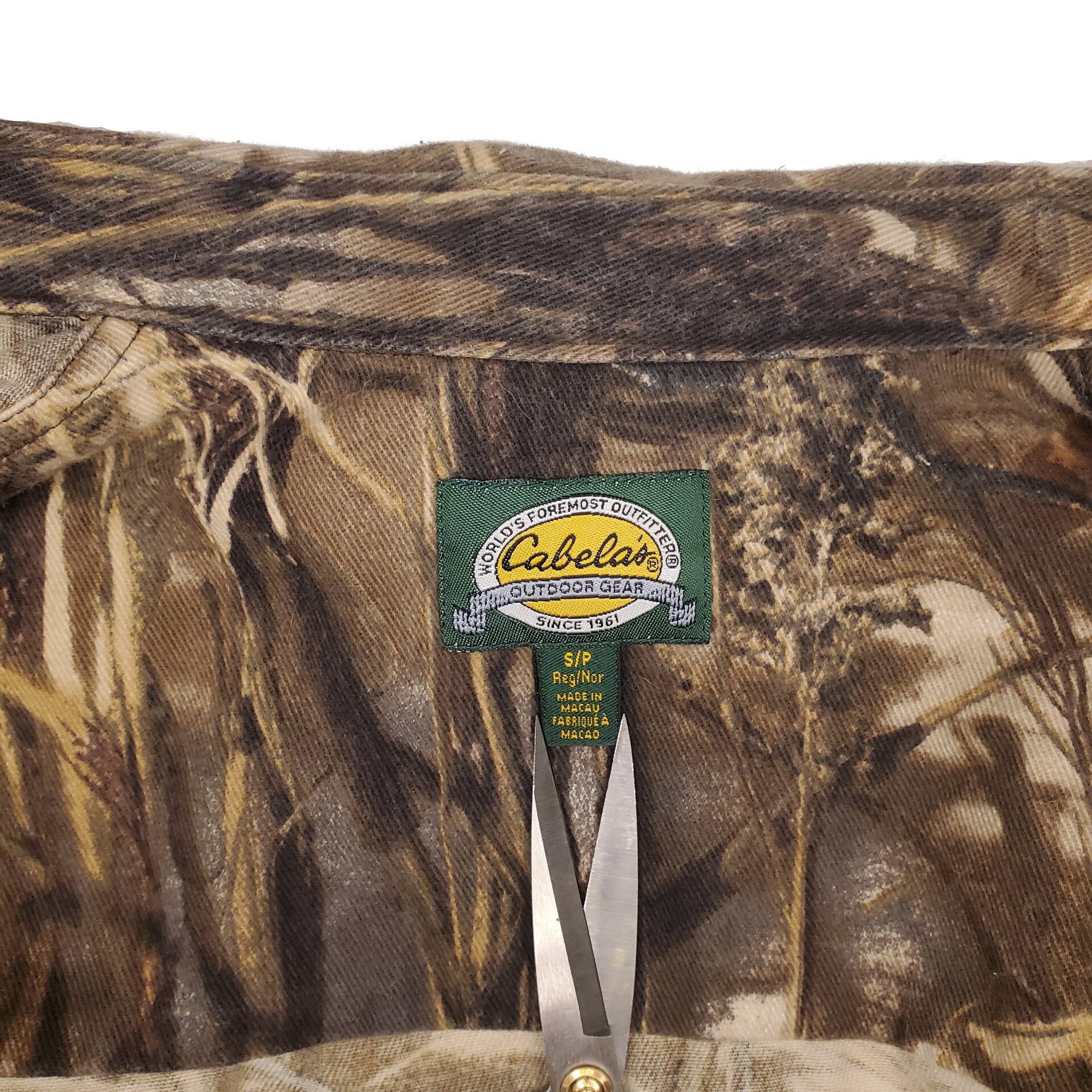Boutonnée camouflage vintage Cabela's | Chemise de chasse