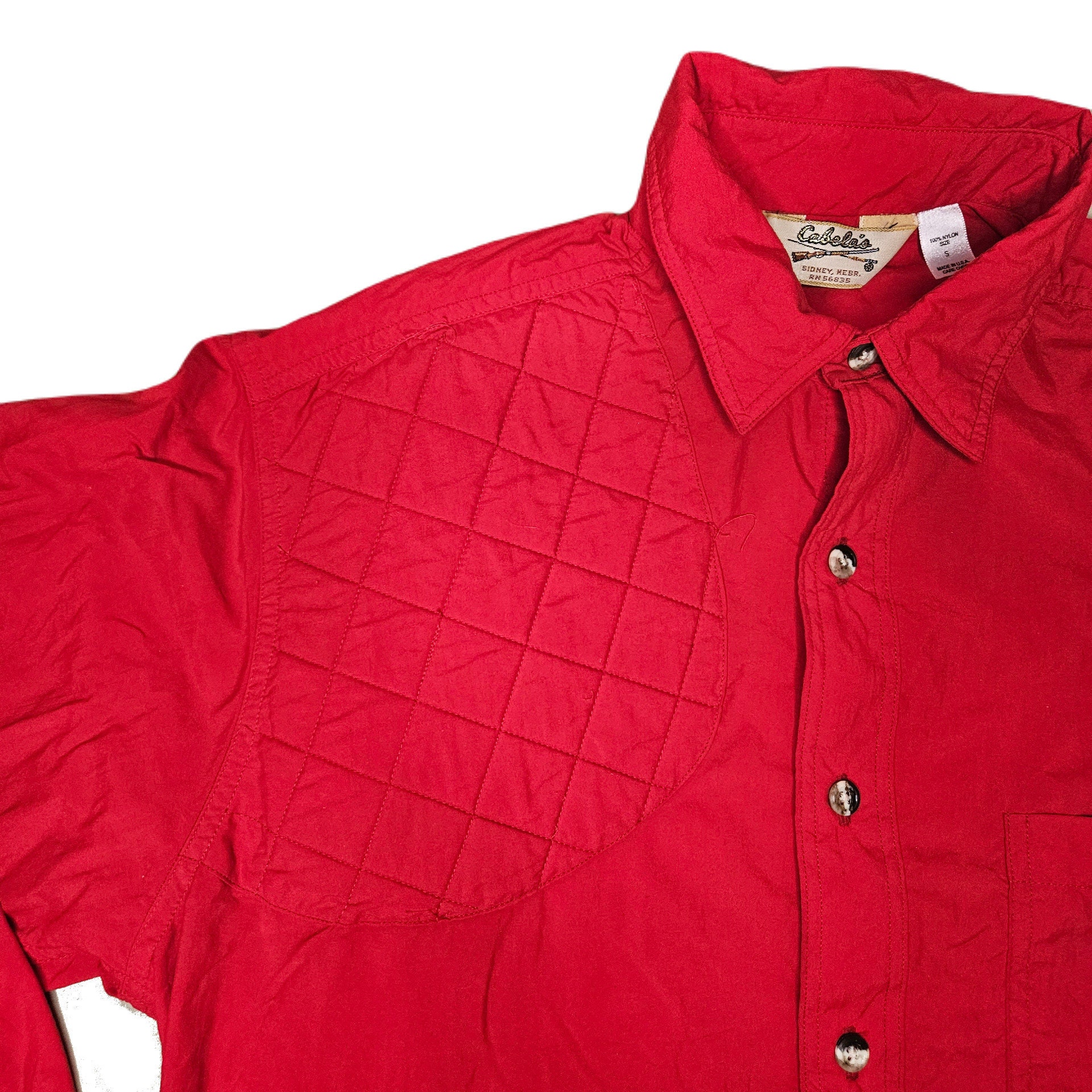 トップス 90s Cabela's hunting shirt Vintage 90s Cabela's Button Down Hunting Shirt With Quilted