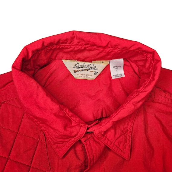 Vintage 90s Cabela's Button Down Hunting Shirt With Quilted