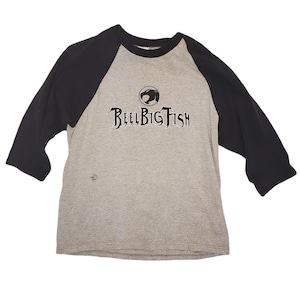 00&#39;s Reel Big Fish baseball tee with Thundercats logo / Medium / Gray with black sleeves