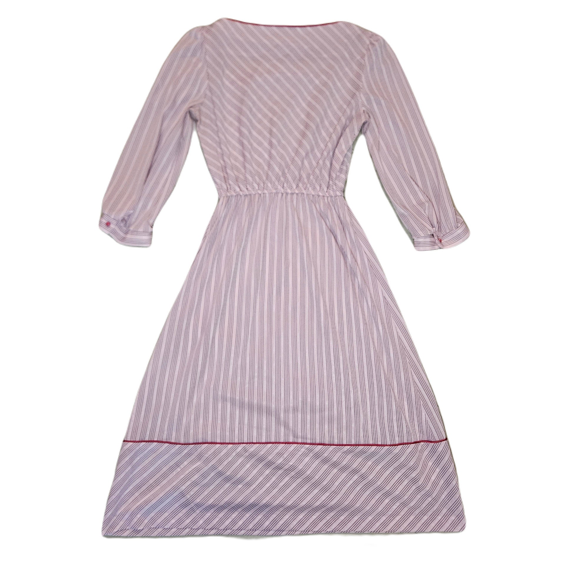 Pink Pinstripe Dress - Etsy