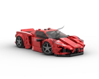 Ferrari Enzo Building Block Set | Custom LEGO Compatible, 315 Pieces