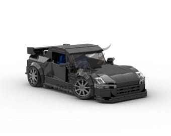Honda S2000 Building Block Set | Custom LEGO Compatible, JDM Legend (315 Pieces)