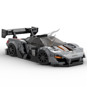 Buildable McLaren Senna Inspired Gift for Car Enthusiasts | 340 pieces | Custom LEGO Compatible Building Blocks Set!