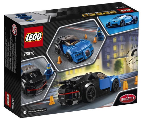 RETIRED LEGO Speed Champions Bugatti Chiron 75878 (BNIB)