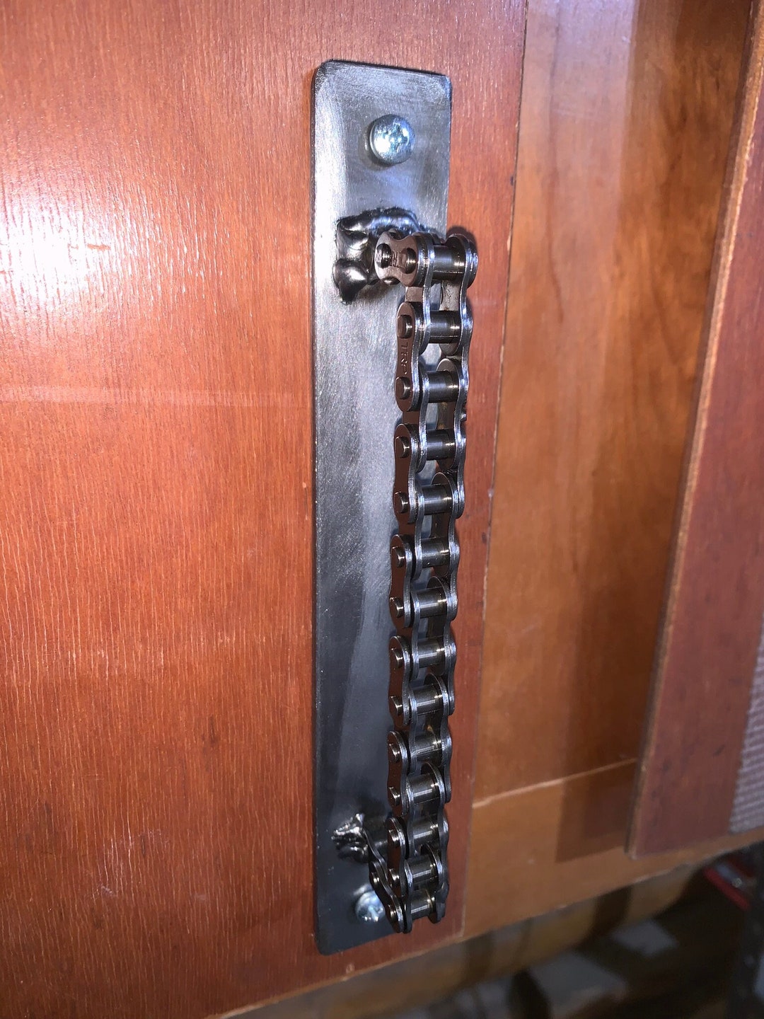 Bike Chain Drawer Pull Handle Handmade Cabinet Handle - Etsy