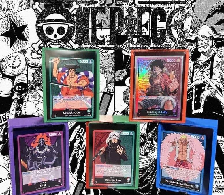 Collection des 8 LEADERS OP2 - One Piece TCG