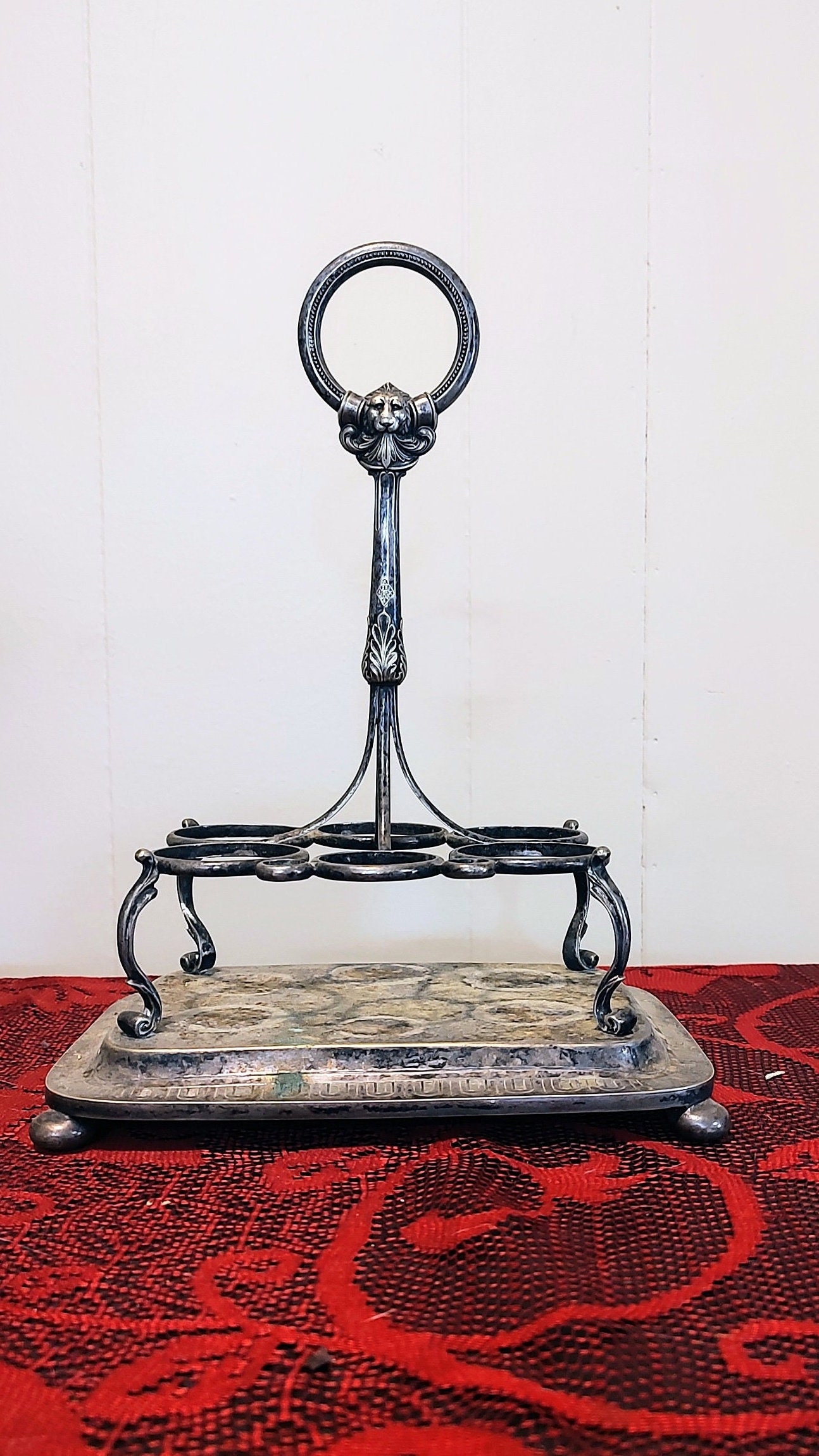 Vintage Gothic Style Victorian Kitchenware Serving Tray Whimsical Goth