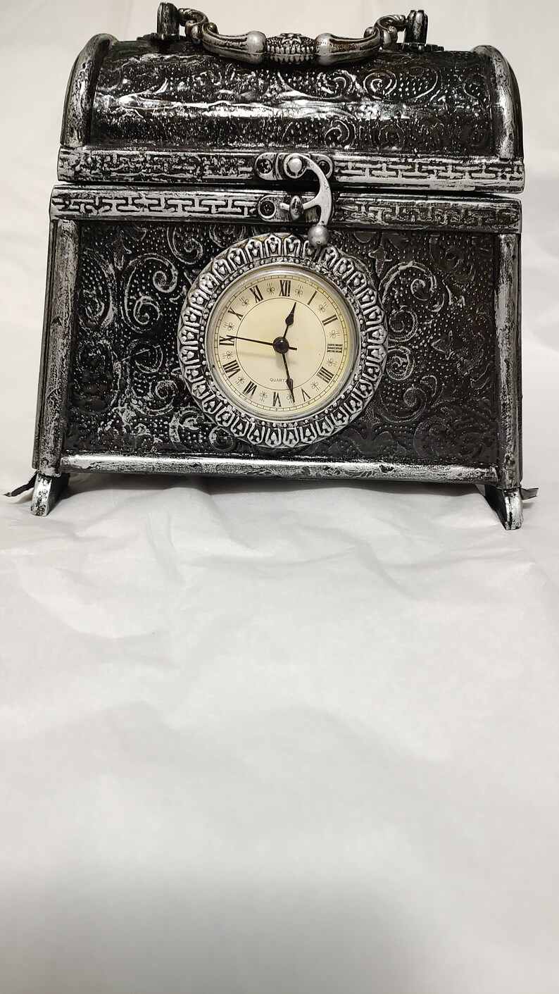 Table Clock Vintage Antique Clock Purse for Desktop Antique Etsy