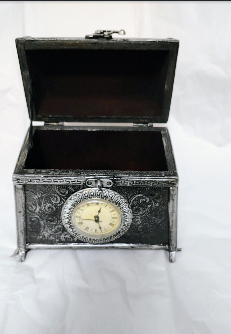 Table Clock Vintage Antique Clock Purse for Desktop Antique Etsy