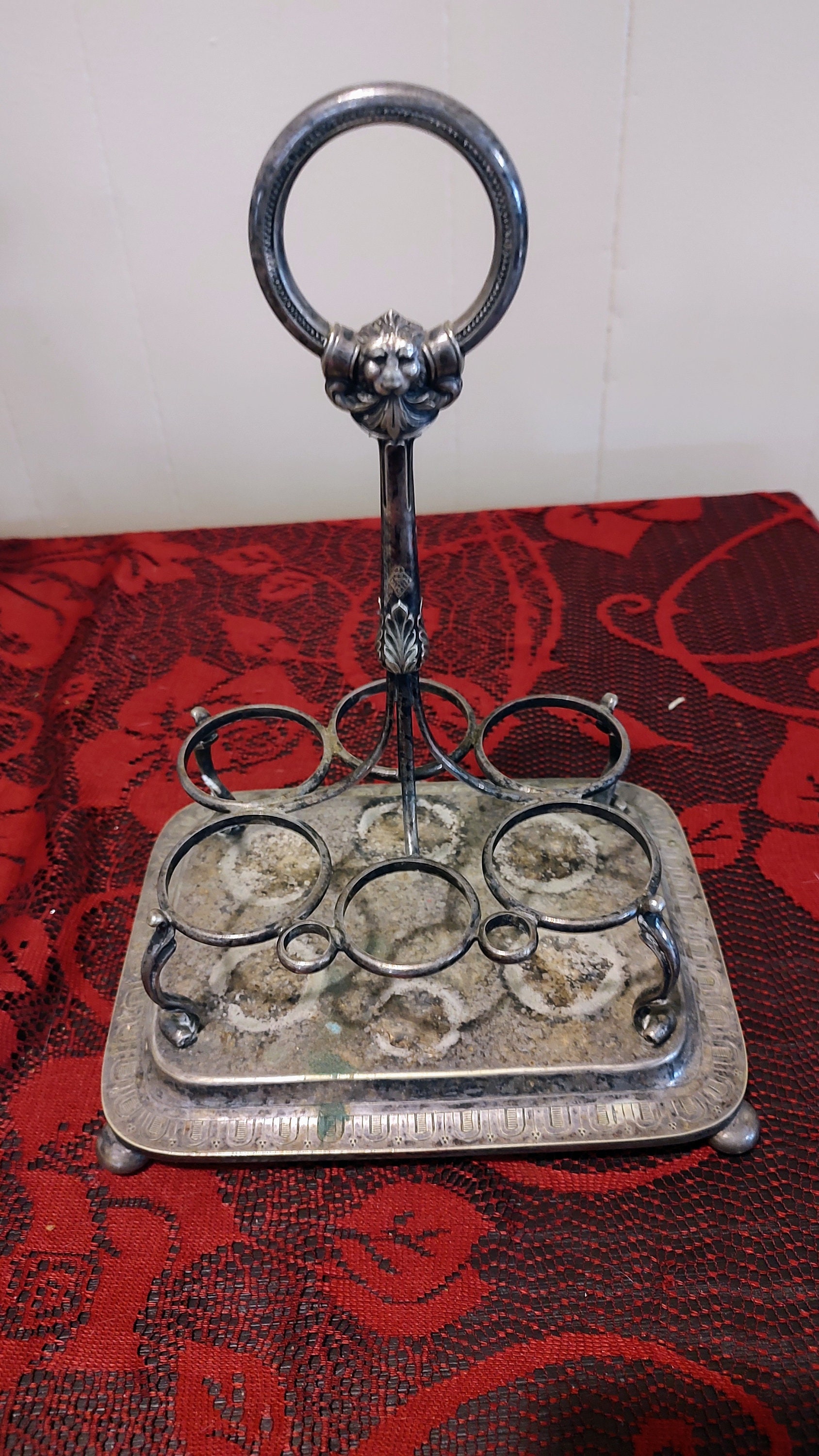 Vintage Gothic Style Victorian Kitchenware Serving Tray Whimsical Goth