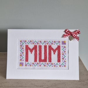 Borduurpakket / Verjaardagskaart / Kruissteek / Borduurkaartpakket / Wenskaart