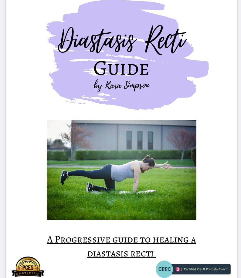 Diastasis Recti Guide Etsy