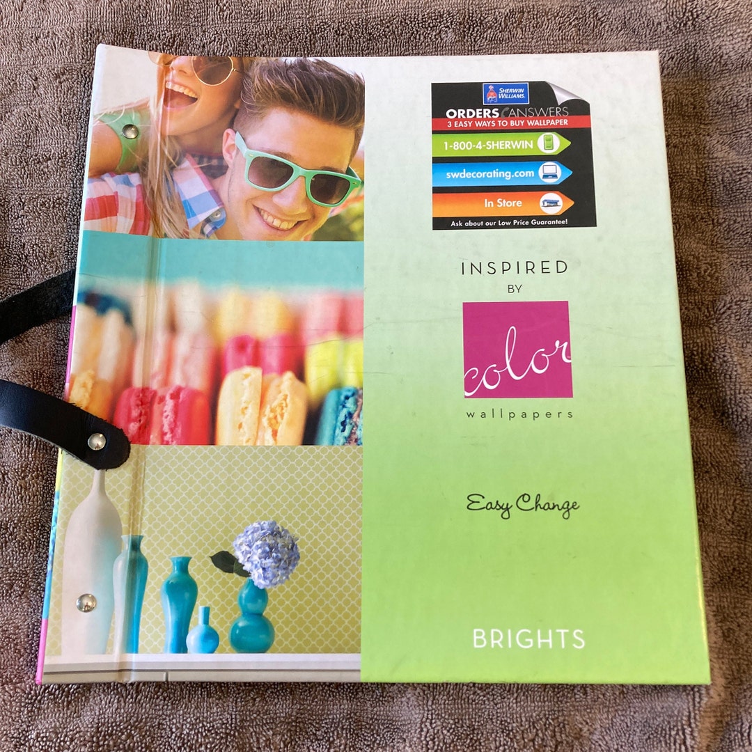 Wallpaper Sample Books inspired by Color Etsy