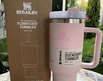 BABY PINK Stanley Quencher H2.0 FlowState Quencher Tumbler 40oz Cup 1.14L With Box NEW