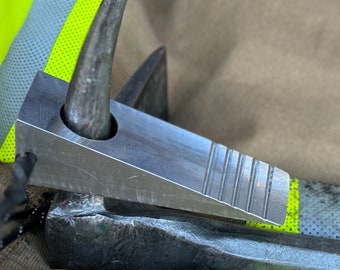 The Truckman - 1 Firefighter Aluminum Wedge w/ Pick Hole, Forcible Entry Tool, Door Chock