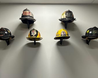 Circa 1940's Antique Fire Helmet CAIRNS & Brother Aluminum