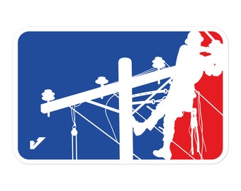 480V Major League Lineman Stickers, Hard Hat Sticker, Tool box & Water Bottle Stickers, Electrician Stickers
