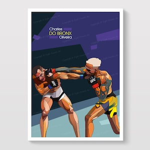 Do Bronx Poster / Charles Oliveira Print / UFC Fighter Wall Art / MMA Fun Gift