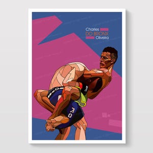 Charles Oliveira - Do Bronx Poster /  UFC Fighter Wall Art / MMA Fun Gift