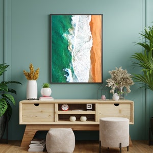 Instant Download Beach Aerial |Printable Aerials In Australia | Coastal Decor | Wall Art | House Warming Gift | Ocean Beach Print | Ireland