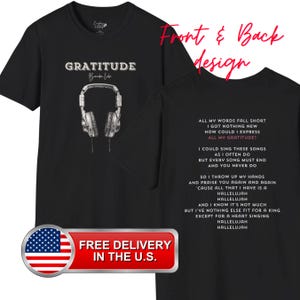 Gratitude | Brandon Lake | Worship Song Unisex Softstyle T-Shirt | Christian Apparel | Faith-Based Gift