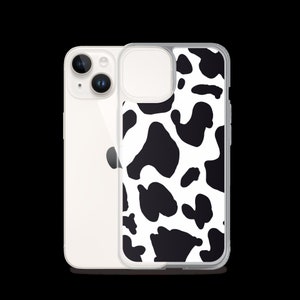 Cow Print case for iPhone 13 14 15, Pro, Pro Max & Plus