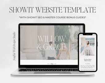 Willow & Grace | Showit Website Template Photographer | Showit Templates for Wedding Photographers | Showit Template for Photographers